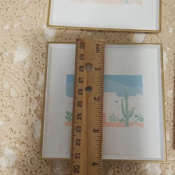 Southwestern Coasters by Otagiri, S/6 VINTAGE - Picture 3 of 7